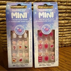 Brand New With Tags - Two Packs of imPRESS Mini Holiday Press-On Nails